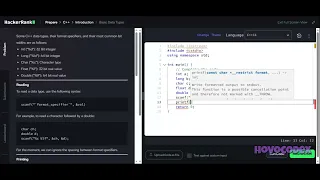 HackerRank - C 3 Basic Data Types