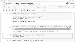 Fundamentals of Python Lesson 10 string Methods len English