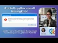 How to Fix pythoncom dll Missing Error