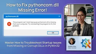 How to Fix pythoncom dll Missing Error