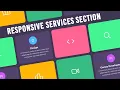 Responsive Services Section using Html CSS Our Services Website Page Design