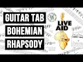 Download Lagu Bohemian Rhapsody (Live Aid) | Guitar Tab With On-Screen Cover
