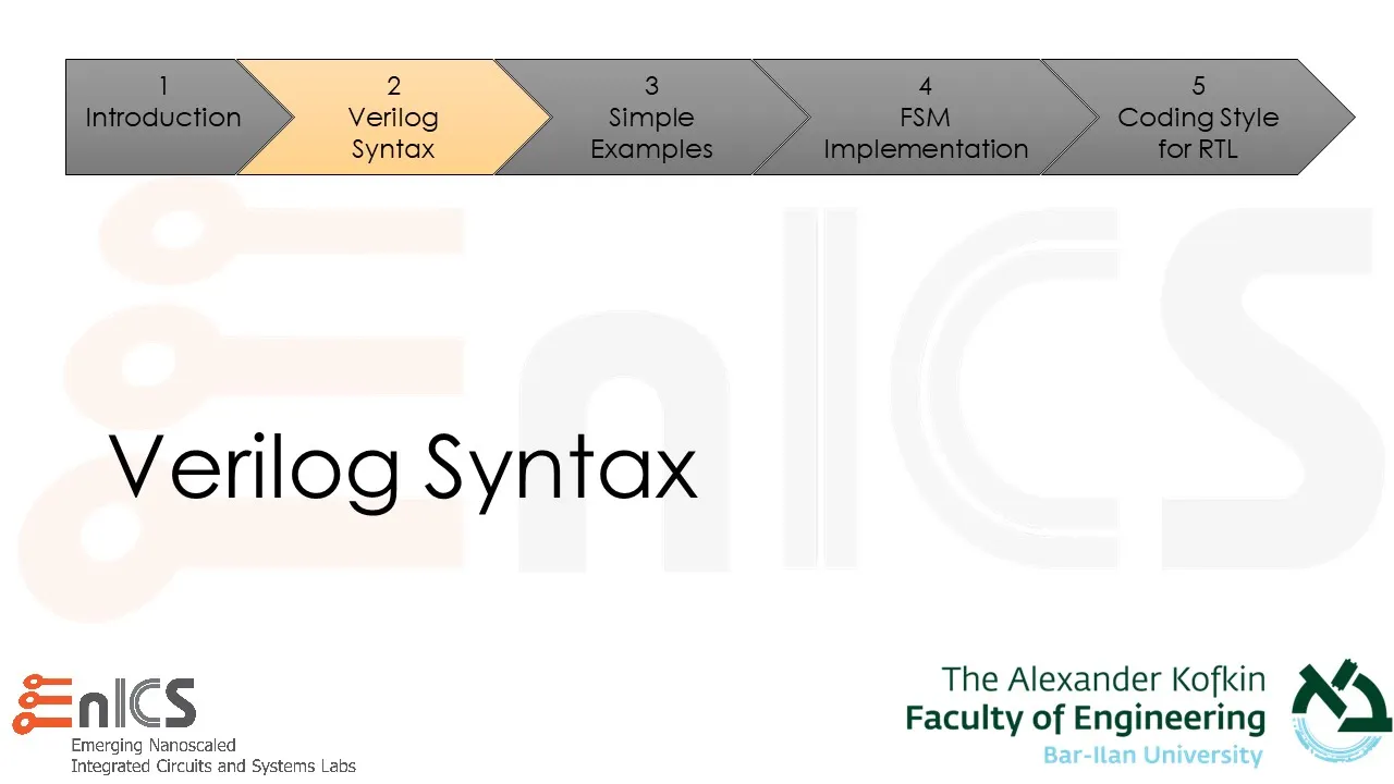 DVD - Lecture 2b: Verilog Syntax