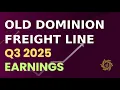 Old Dominion Freight Line Inc ODFL Q3 2025 Earnings Call