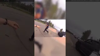 You should always stop when you see our lights and sirens