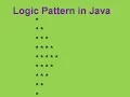 Logic Pattern in Java Half Diamond part 2