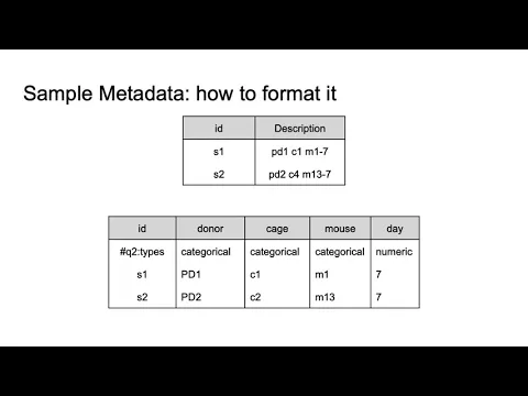 Sample Metadata