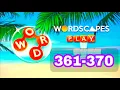 WORDSCAPES level 361 362 363 364 365 366 367 368 369 370