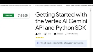 Getting Started with the Vertex AI Gemini API and Python SDK