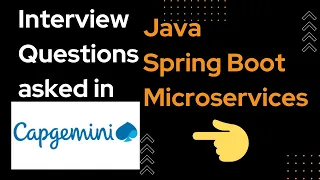 Real Capgemini Interview Questions on Java Spring Boot