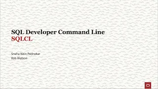 SQL Developer Command Line SQLcl