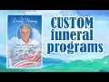 Custom Funeral Programs