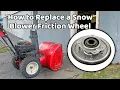 Replacing the Friction Wheel on a Wheeled MTD Snow Blower