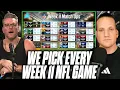 Pat McAfee AJ Hawk Pick EVERY Week 11 NFL Game