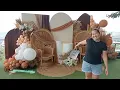 Rustic Boho Themed Birt ay Backdrop by Ribbons Scissors