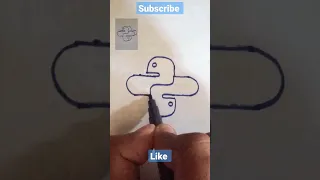 drawing python logo 3D