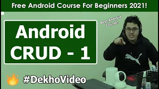 SQLite Android CRUD Implementing Database class Android Tutorials in Hindi