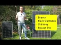 Shade Effects on a Solar Panel - Branches, Wire, and partial shadow