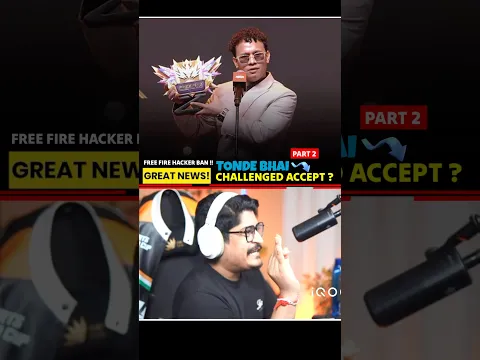 TONDE GAMER ACCPET ? GYANGAMING CHALLENGE FREE FIRE ID BANNED #shorts #viral #tondegamer #gyangaming