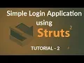 Java Struts2 Tutorial - 2 Writing Login Application using Eclipse IDE