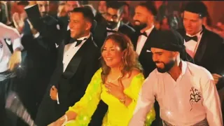 حفل زفاف ابن صابرين ورقصها اللي أشعل الفرح مع زوجها وأولادها بحضور جميع نجوم الفن  دندنها