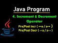 Increment and Decrement Operators Example in Java Hindi Learn Coding