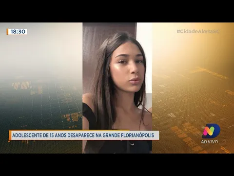 Adolescente de 15 anos desaparece na Grande Florianópolis