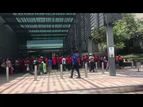 Download MP3 EFF members block an entrance at Mall of the North