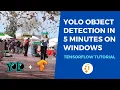Yolo Object Detection tutorial in 5 minutes on Windows TensorFlow