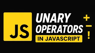 Learn Unary Operators in JavaScript JavaScript Course