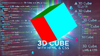 3D Rotating Cube with HTML CSS No JavaScript Needed