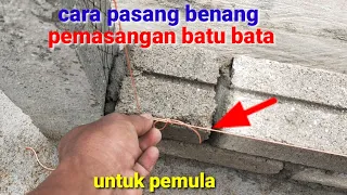 how to thread a brick for laying for beginners