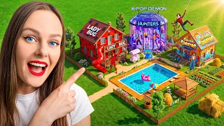 ЖИВЕМ 24 ЧАСА В САМОМ МАЛЕНЬКОМ ГОРОДЕ В МИРЕ  LADYBUG K-POP DEMON HUNTERS и SUBWAY SURFERS