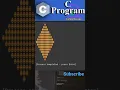 C Programming Diamond Pattern Coding Booster