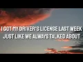 Drivers License - jxdn (Lyrics)