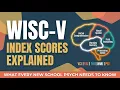 WISC-V Index Scores Explained Reading a Psychoeducational Evaluation Report