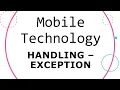 Android How to trace exception and handling exception with Logcat