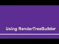 Using RenderTreeBuilder Part - 19 Using ASP Net Blazor for Absolute Beginners