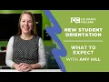 New Student Orientation What to Expect