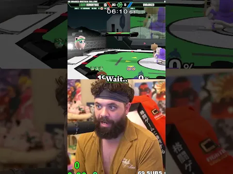 CRAZY GLITCH I’VE NEVER SEEN BEFORE 😳 #smashbros #melee #hungrybox #glitch #ssbm