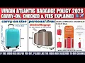 Virgin Atlantic Baggage Policy 2026 Fees Size Weight Limits EXPLAINED Avoid Extra Charges