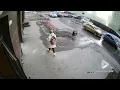 Brick falls from building and hits passerby Viral UK