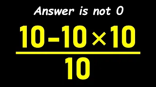 Tricky Math Problem