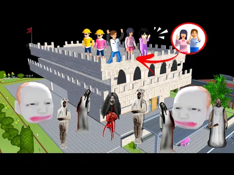 Video Thumbnail: yuta mio buat benteng raksasa paling aman dari hantu kuyang pocong | SAKURA SCHOOL SIMULATOR