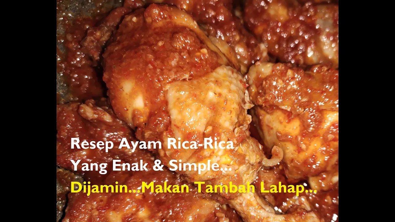 Resep Ayam Rica-rica, enaknya bikin nagih!. 