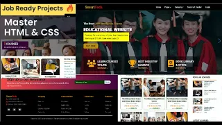 How To Make A Website Using HTML CSS JS Step By Step Build Responsive Multipage Education Website