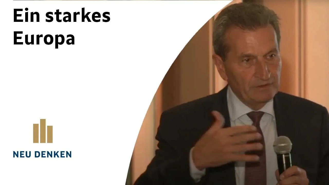 NEU DENKEN Wirtschaftsforum 2020 - Günther H Oettinger