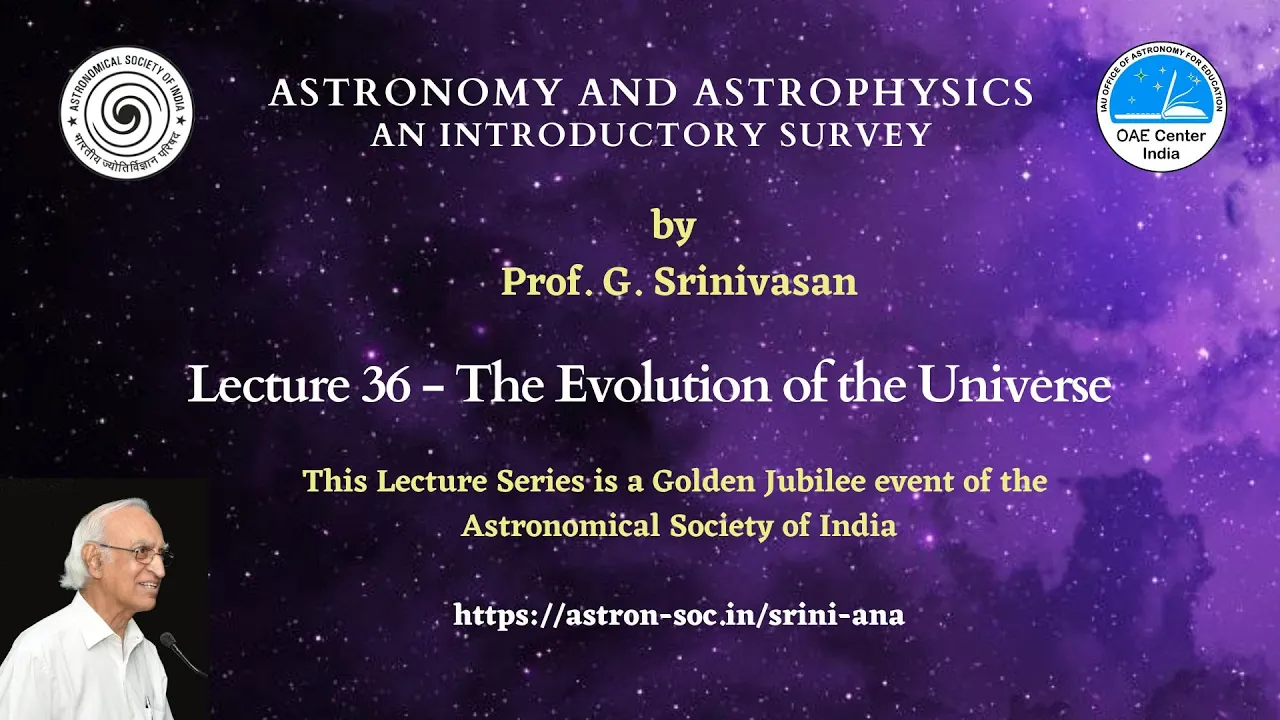Lecture 36 - The Evolution of the Universe