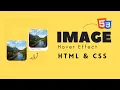 Image Hover Effect using HTML and CSS - In Hindi