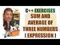 Sum and Average of Three Given Numbers C Exercise Filipino Tagalog Programming Tutorials